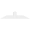 Ekena Millwork Portland Architectural Grade PVC Gable Bracket, 36"W x 9"H x 2"D x 4"F, 6/12 Pitch GBP036X09X0204POR00 - alternate 2